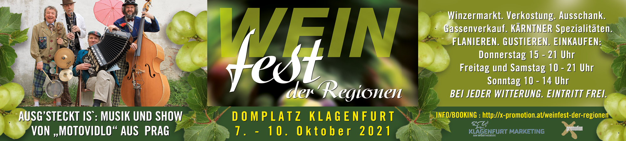 Weinfest der Regionen Domplatz zu Klagenfurt